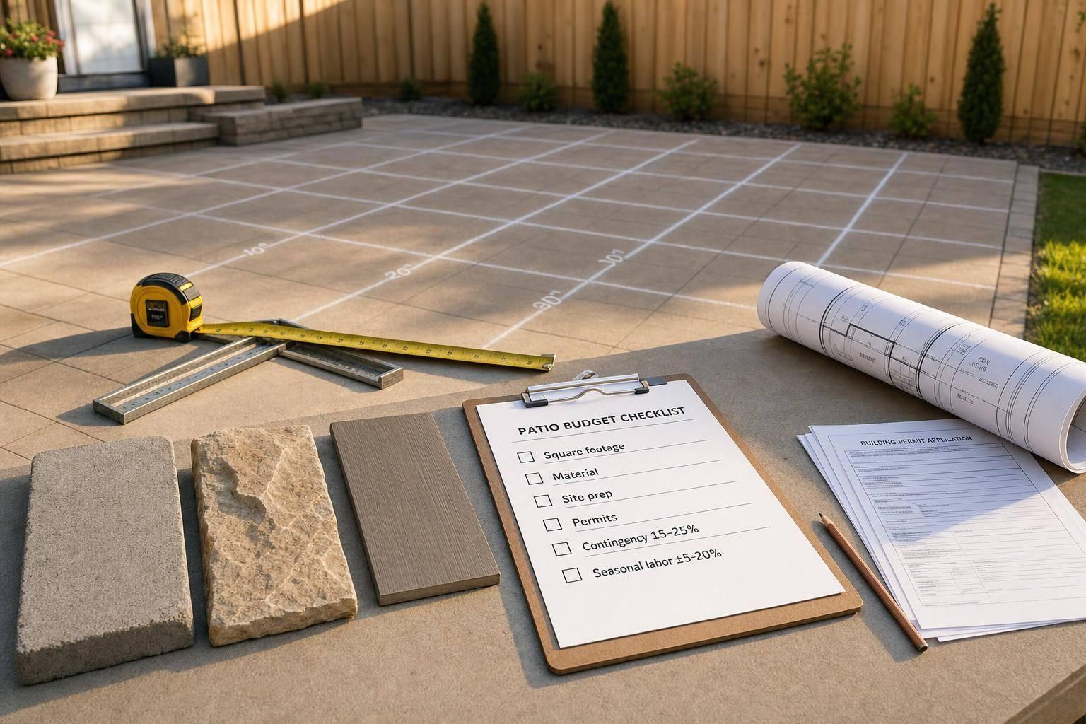 Checklist for Budgeting Seasonal Patio Costs