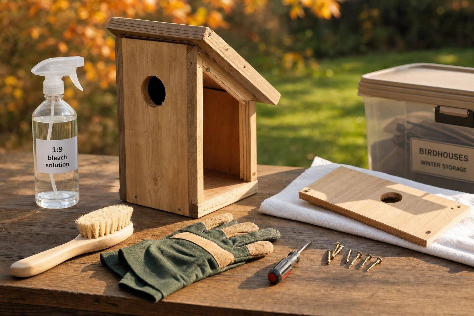 Fall Birdhouse Care: Clean, Repair, Store