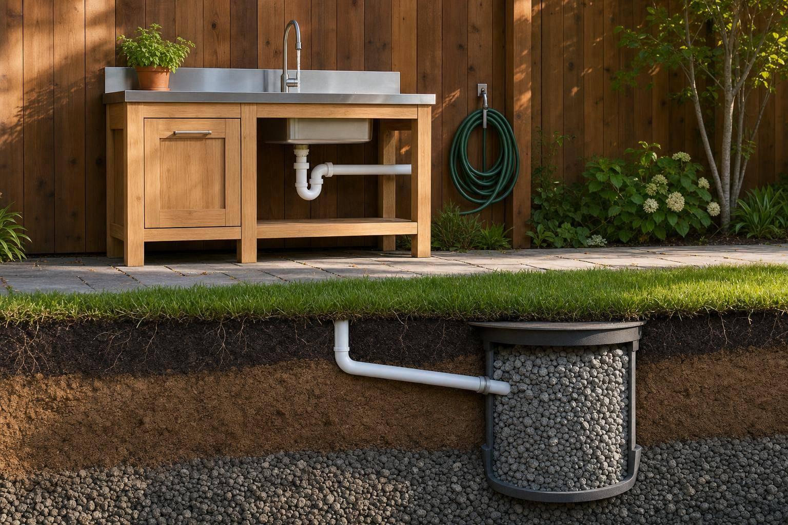 Solving Outdoor Sink Drainage Issues