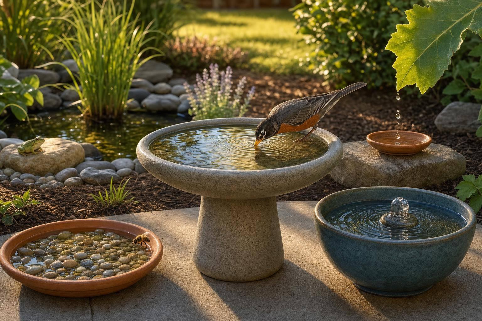 5 Water Sources for Backyard Wildlife