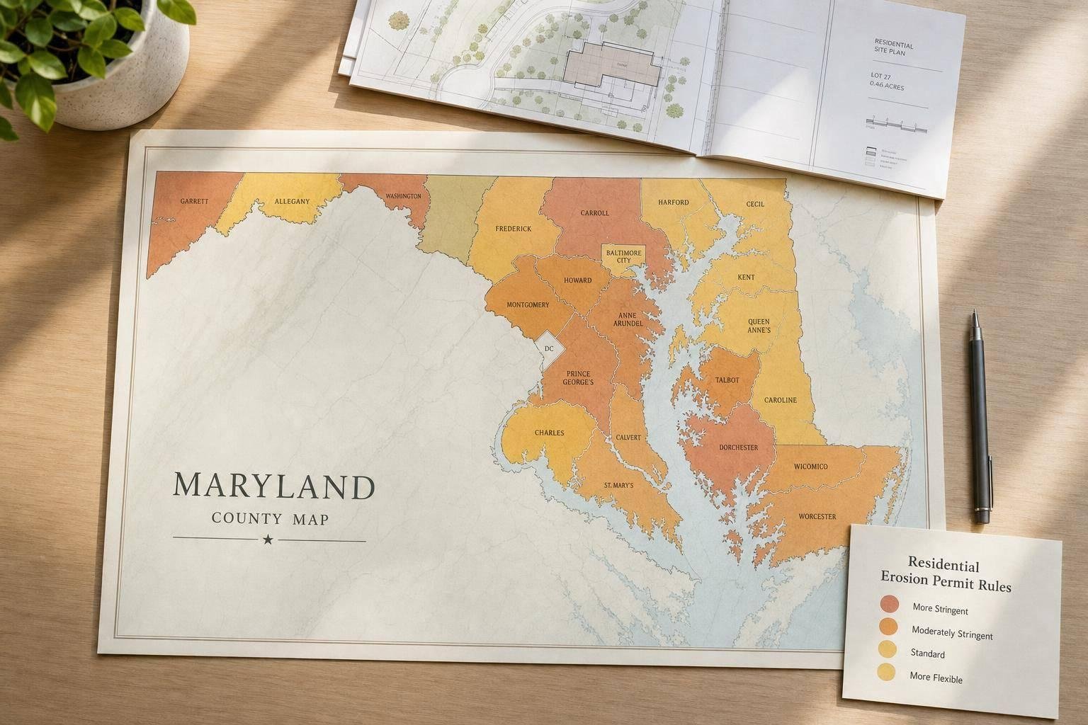 Maryland Erosion Permit Rules by County
