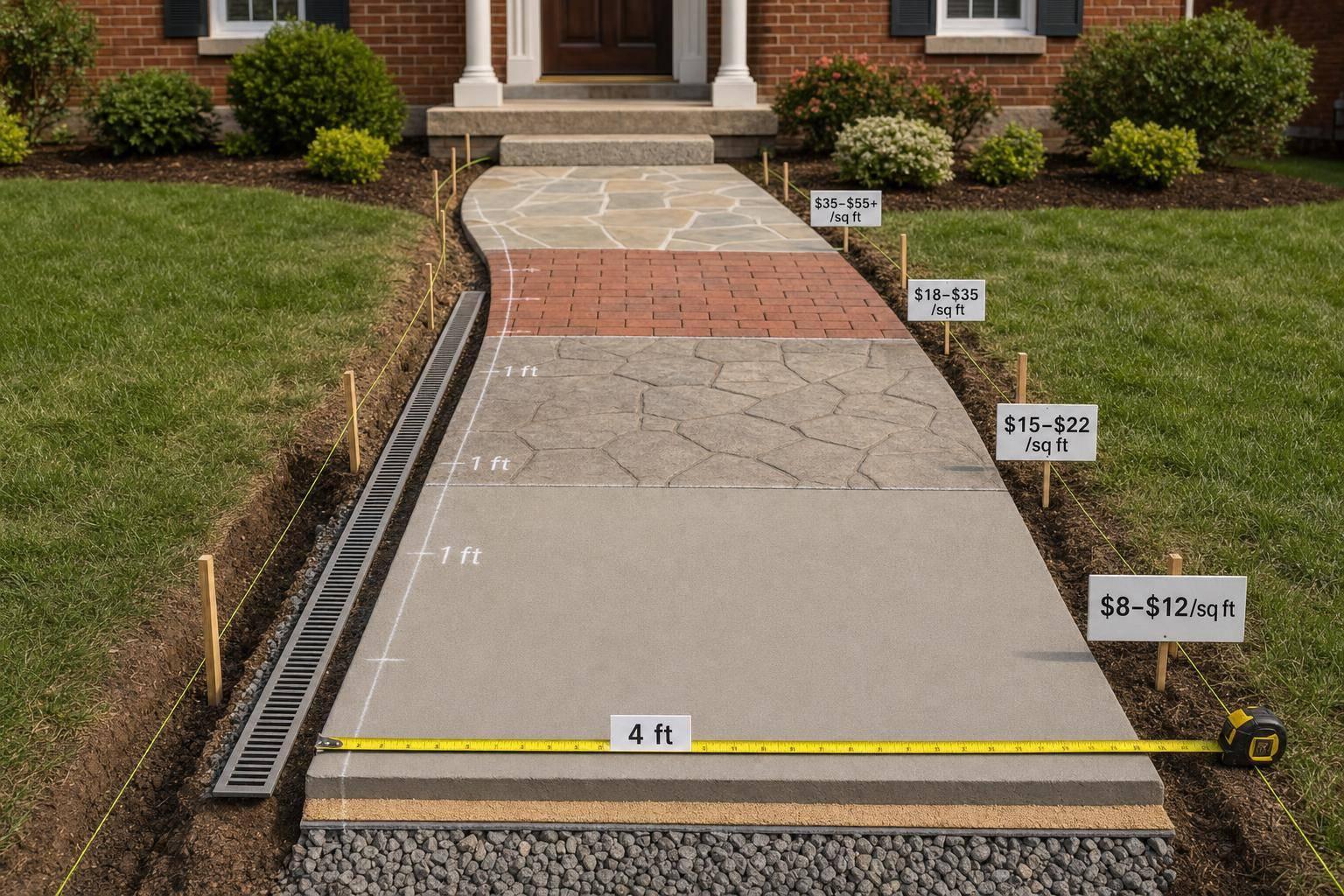 Walkway Price per Square Foot: Maryland Cost Breakdown