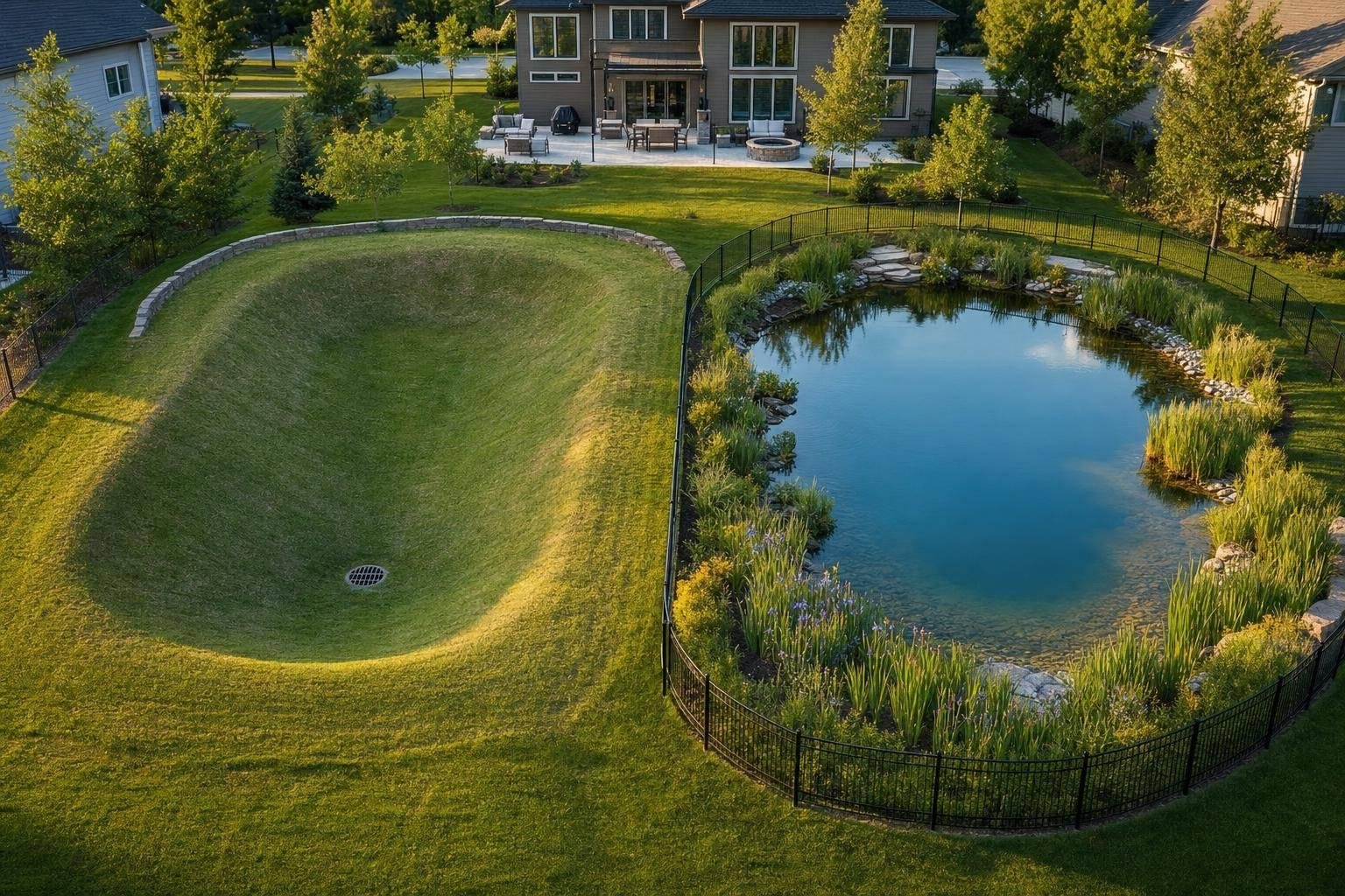 Retention vs Detention Basin Site Planning