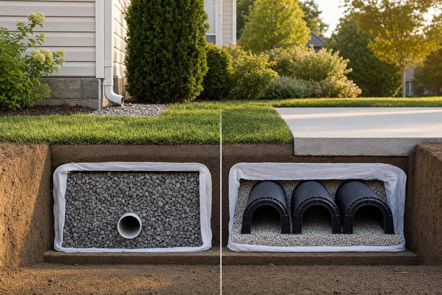 Gravel vs Chambers: Underground Detention Cost