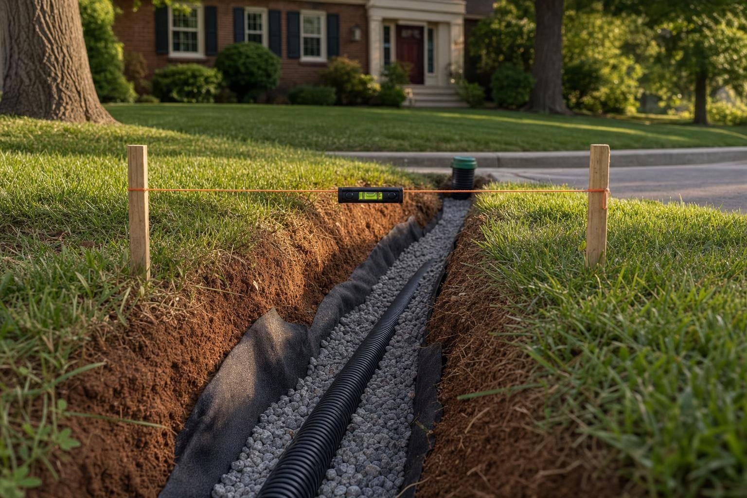 French Drain Slope Guide for Maryland Yards