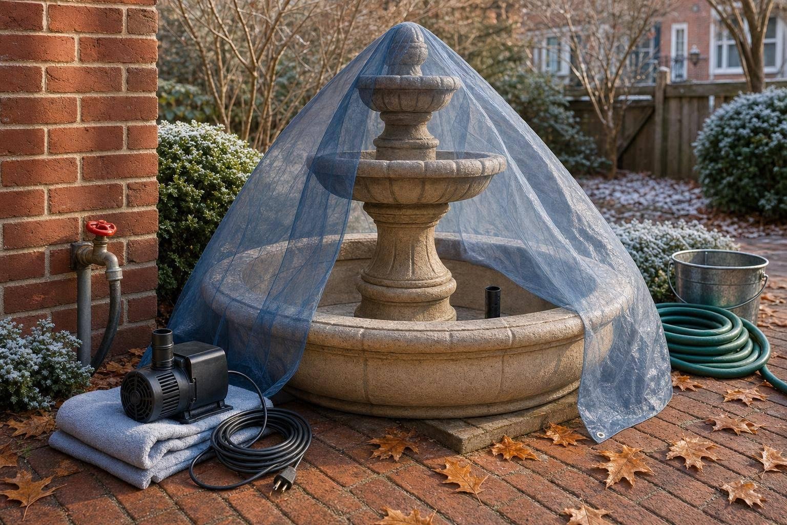 How to Winterize Outdoor Fountain in Maryland