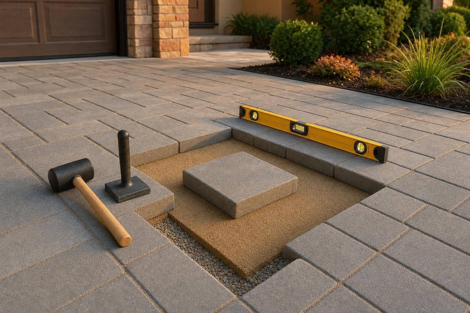 7 Steps to Remove and Reset Driveway Pavers