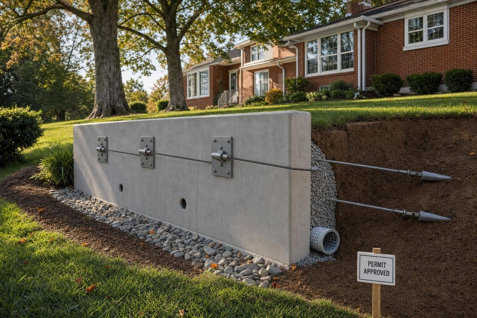 Anchored Slope Stabilization for Maryland Yards