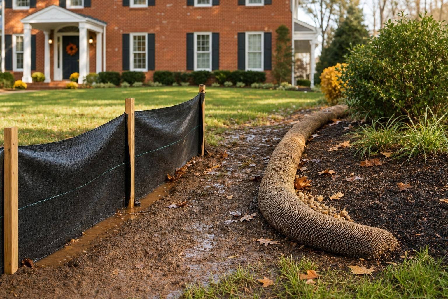 Silt Fence vs Filter Sock: Maryland Comparison