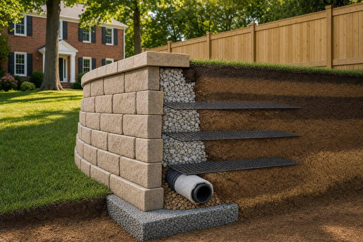 Retaining Wall Reinforcement in Columbia MD