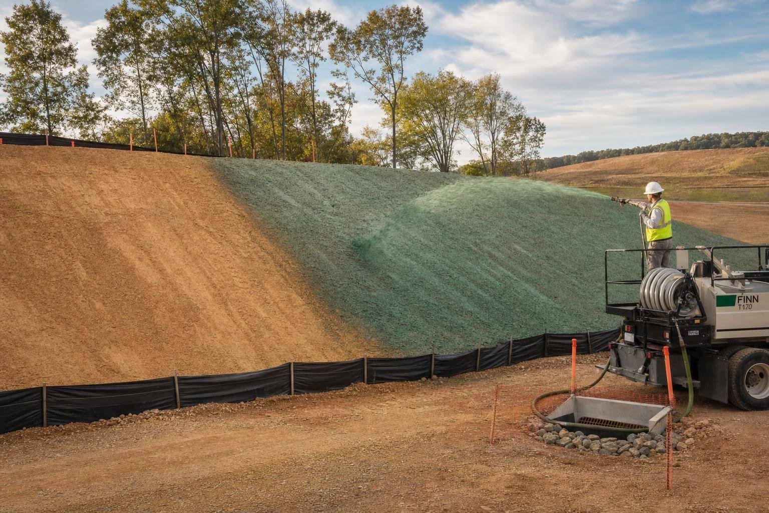 Hydroseeding for Construction Zone Erosion Control