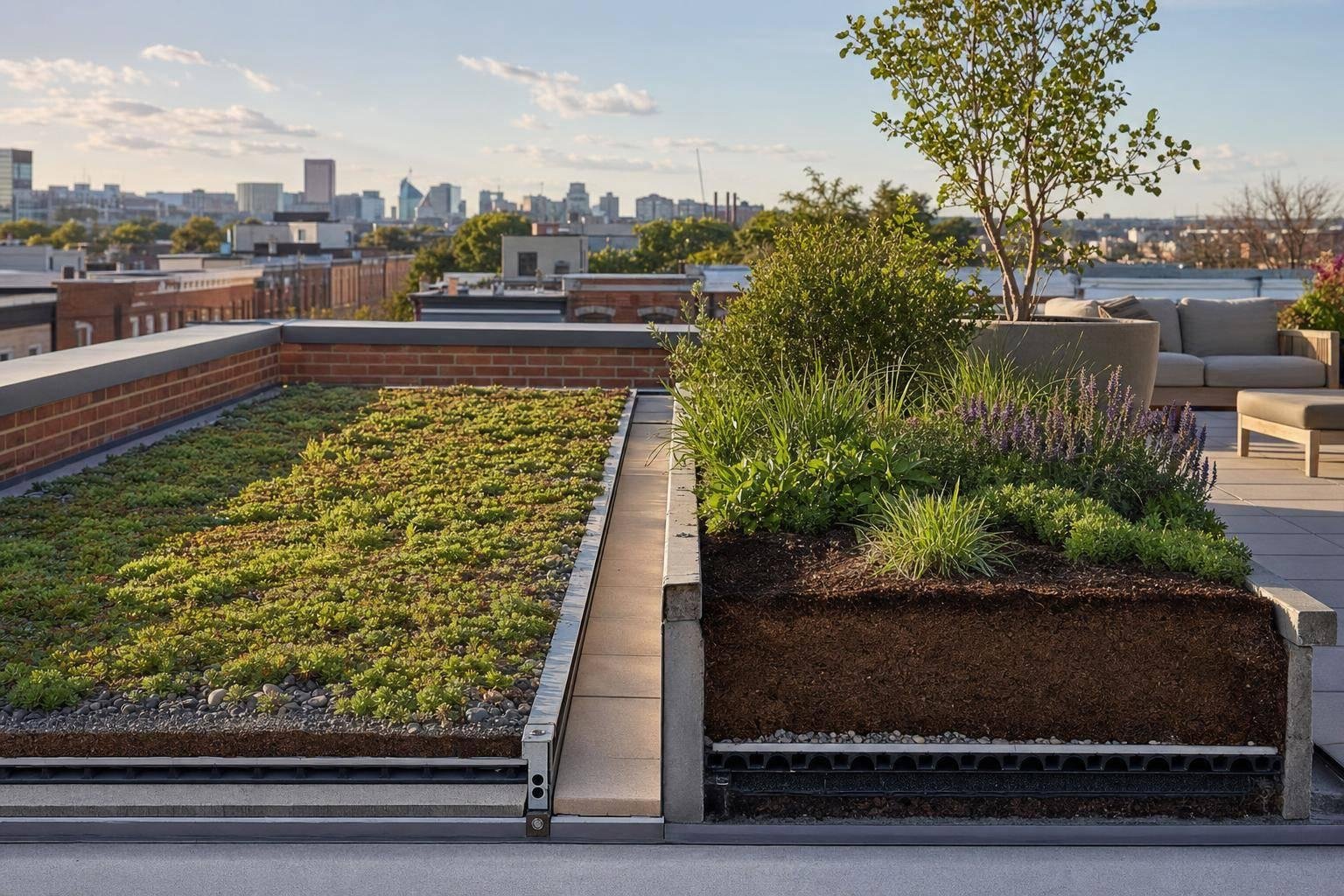 Extensive vs Intensive Green Roof: Design Choice