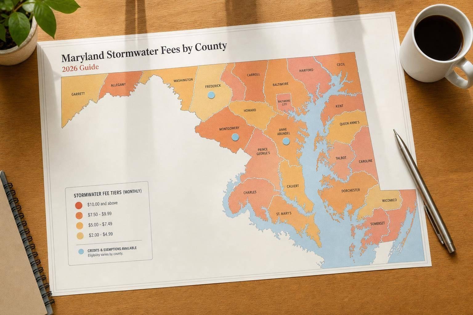 Maryland Stormwater Fees by County: 2026 Guide