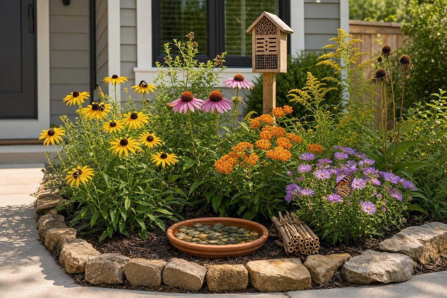 Howard County pollinator garden study: small lots